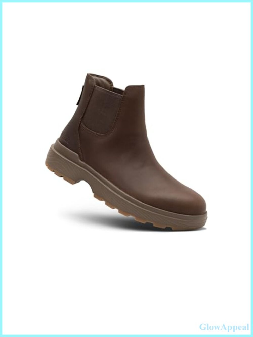 Hands-Free Slip On Waterproof Leather Chelsea Boots